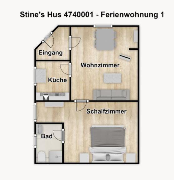Stine'S Hus Ferienwohnung 1 Боркум Екстериор снимка